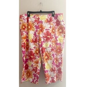 5/$15 MUST BUNDLE Carolina Colours Vibrant Floral Wide Leg Women's Pants